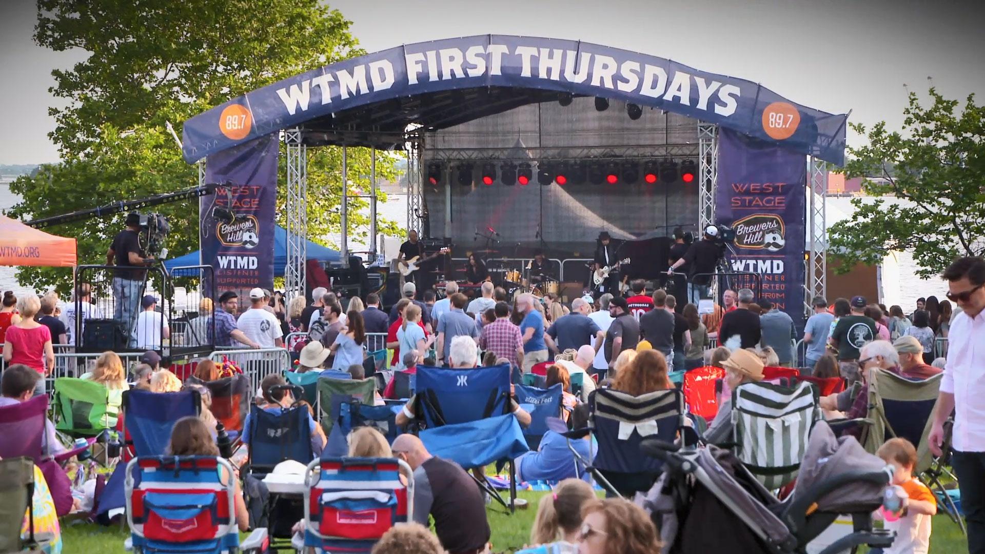 First Thursday concert series at Canton Waterfront Park in Baltimore